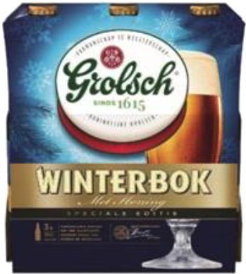 Grolsch Winterbock set van 3 flesjes a 0,30 liter Grolsch Winterbock set van 3 flesjes a 0,30 liter